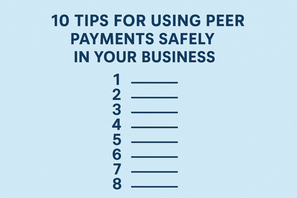 10 Tips for Using Peer Payments Safely in Your Business