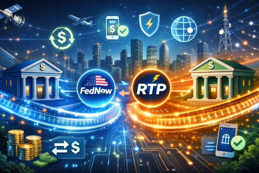 Instant bank-to-bank rails: FedNow and RTP