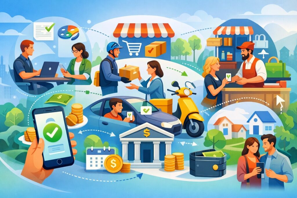 Mapping P2P payments to specific business workflows